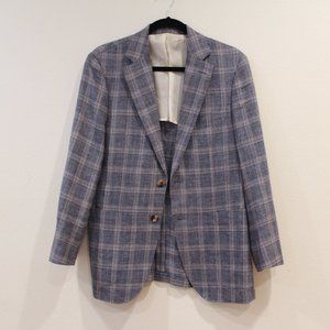 Suitsupply Havana Blazer in Blue Check 36S
